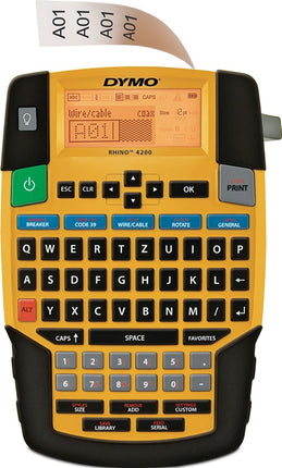 DYMO Étiqueteuse Rhino 4200 larg. bande d'écri. 6, 9, 12, 19 mm ( 9000484021 )