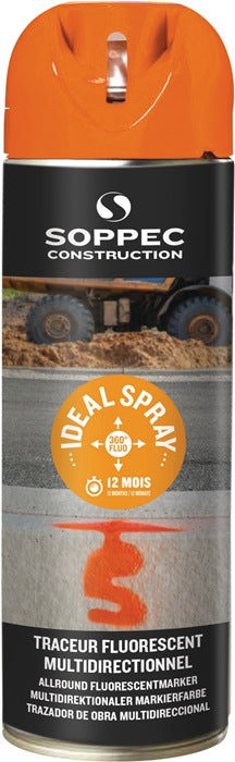 SOPPEC Spray de marquage IDEAL orange fluo ( 4000354902 )