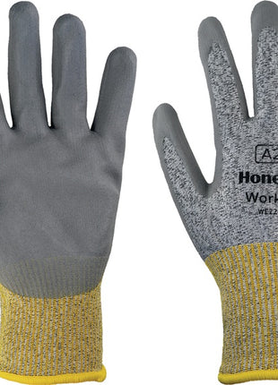 HONEYWELL Guantes de protección contra cortes Workeasy 13G GY PU A2/B talla 10 gris/amarillo (4000391463)