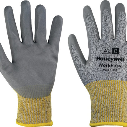 HONEYWELL Gants de protection anti-coupures Workeasy 13G GY PU A2/B Taille 10 gris/jaune ( 4000391463 )