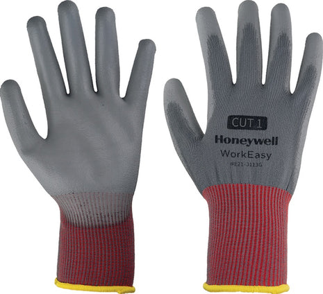 HONEYWELL Gants Workeasy 13G GY PU 1 taille 9 gris/rouge ( 4000391456 )