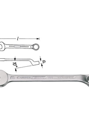 HAZET Clé mixte 603 SW 14 mm Longueur 170 mm ( 8000465084 )