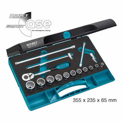 HAZET Jeu de clés à douilles 880ZN-1 16 pièces 3/8 ″ ( 8000466978 )