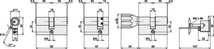 Cilindro doble perfil ABUS EC660NP 45/45 mm (3000280152)