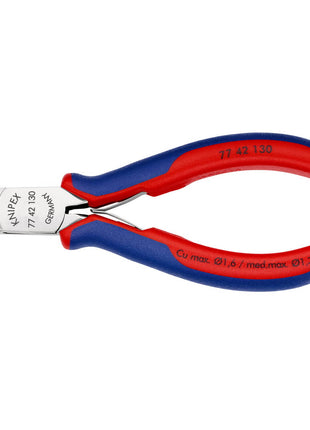 KNIPEX Electronics szczypce tnące boczne długość 130 mm kształt 4 ( 4000794635 )