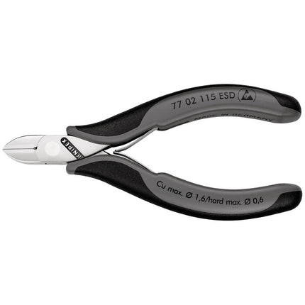 KNIPEX Pince coupante latérale électronique  longueur 115 mm forme 0 ( 4000810745 )