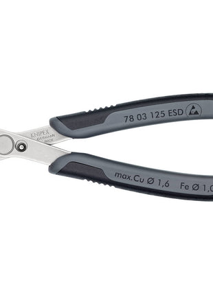 KNIPEX Electronics Szczypce tnące boczne Super-Knips(R) długość 125 mm kształt 0 ( 4000810509 )