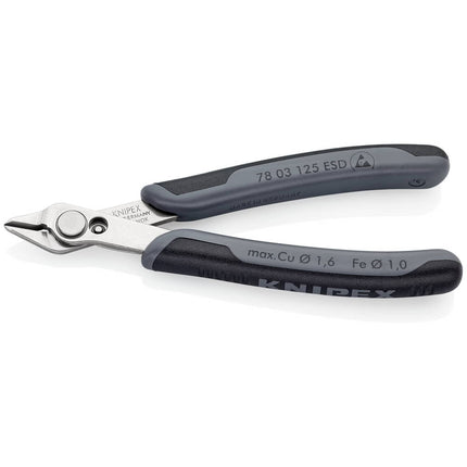 KNIPEX Pince coupante latérale électronique Super-Knips® longueur 125 mm forme 0 ( 4000810509 )