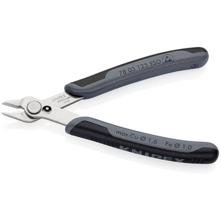 KNIPEX Pince coupante latérale électronique Super-Knips® longueur 125 mm forme 0 ( 4000810509 )