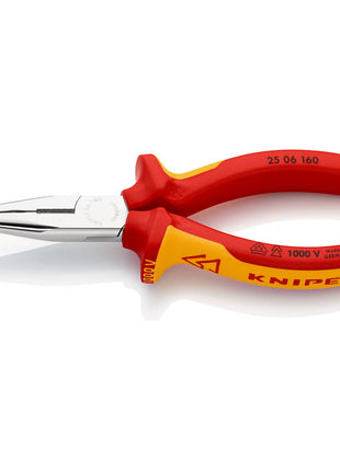 KNIPEX Pince à becs plats, ronds DIN ISO 5745 longueur 160 mm plat/rond droit ( 4000810325 )