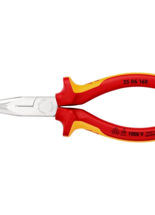 KNIPEX Pince à becs plats, ronds DIN ISO 5745 longueur 160 mm plat/rond droit ( 4000810325 )