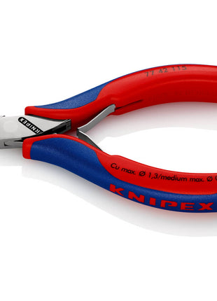 KNIPEX Electronics szczypce tnące boczne długość 115 mm kształt 4 ( 4000810742 )