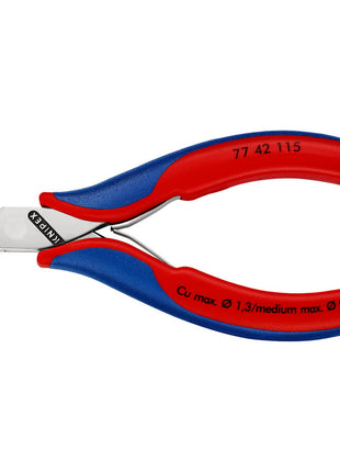 KNIPEX Electronics szczypce tnące boczne długość 115 mm kształt 4 ( 4000810742 )