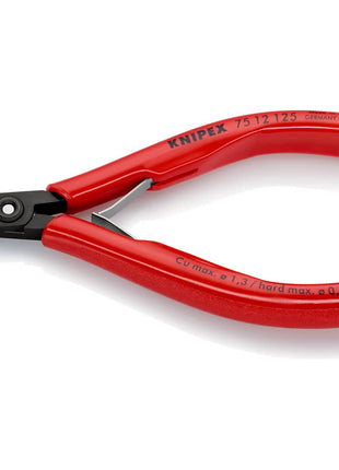 KNIPEX Electronics szczypce tnące boczne długość 125 mm kształt 1 ( 4000810500 )