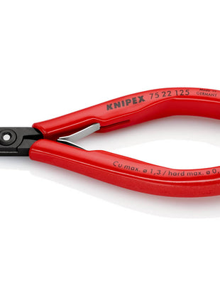 KNIPEX Electronics szczypce tnące boczne długość 125 mm kształt 2 ( 4000794622 )