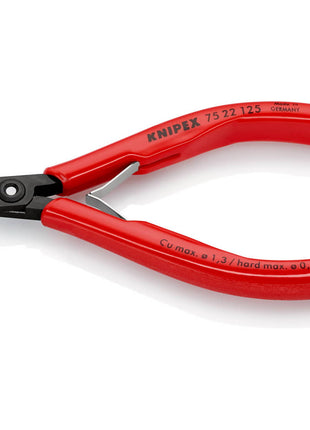 KNIPEX Electronics szczypce tnące boczne długość 125 mm kształt 2 ( 4000794622 )