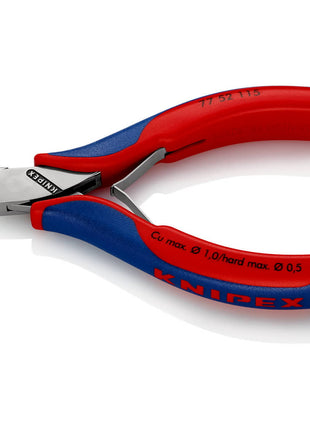 KNIPEX Electronics szczypce tnące boczne długość 115 mm kształt 5 ( 4000794636 )