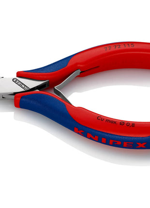 KNIPEX Electronics szczypce tnące boczne długość 115 mm kształt 4 ( 4000810743 )