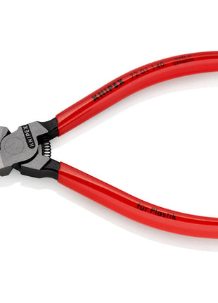 KNIPEX Szczypce tnące ukośne do tworzyw sztucznych Długość całkowita 140 mm ( 4000810177 )