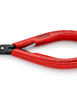 KNIPEX Electronics szczypce tnące boczne długość 125 mm kształt 5 ( 4000794624 )