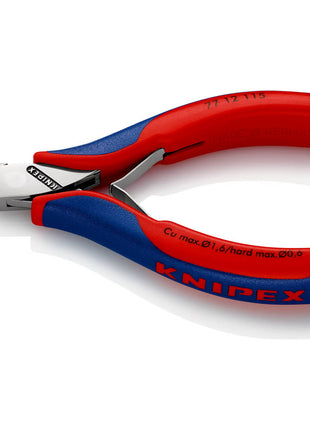 KNIPEX Electronics szczypce tnące boczne długość 115 mm kształt 1 ( 4000810740 )