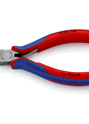 KNIPEX Szczypce tnące ukośne do tworzyw sztucznych Długość całkowita 125 mm ( 4000794228 )