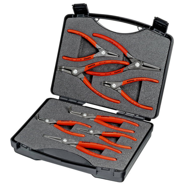 KNIPEX Jeu de pinces pour circlips de précision  8 pièces dans coffret en plastique ( 4000795294 )