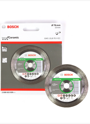 Bosch Trennscheibe Diamant für Ceramic 76 mm für GWS 10,8-76 / 12V-76 ( 2608615020 ) - Toolbrothers