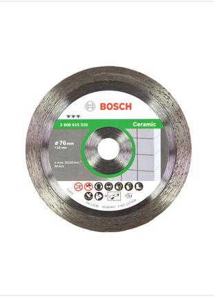 Bosch Trennscheibe Diamant für Ceramic 76 mm für GWS 10,8-76 / 12V-76 ( 2608615020 ) - Toolbrothers