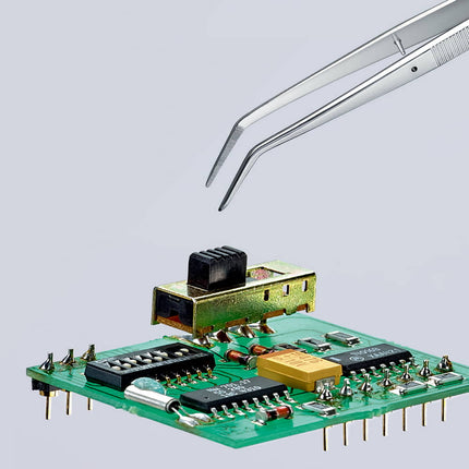 KNIPEX pincette de précision longueur 155 mm coudée à 45° ( 4000794716 )