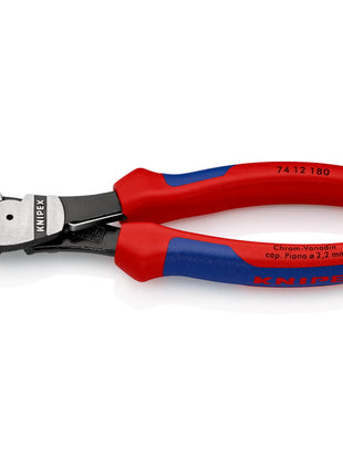 KNIPEX Coupeuse latér. diag. à forte démultipl.  longueur 180 mm ( 4000810186 )