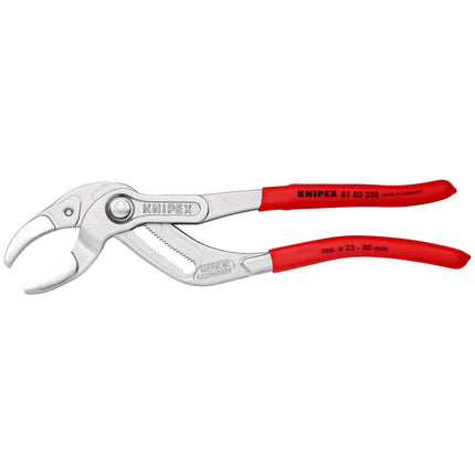 KNIPEX Pince à siphon/connecteur  largeur 250 mm envergure 25-80 mm ( 4000795327 )