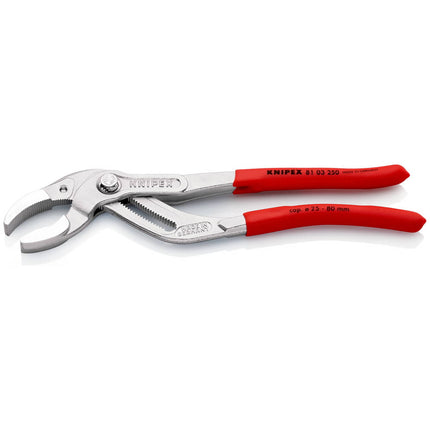 KNIPEX Pince à siphon/connecteur  largeur 250 mm envergure 25-80 mm ( 4000795327 )