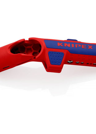 KNIPEX Outil à dénuder universel ErgoStrip® longueur totale 130 mm pour gauchers ( 8000272707 )