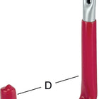 VORMANN Crochet mural en U caoutchouc rouge saillie 250 mm ( 3000273045 )