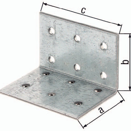 GAH Equerre de panneau perforé ETA-8/165 40 x 40x60mm ( 3000200335 )