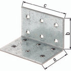 GAH Equerre de panneau perforé ETA-8/165 60 x 60x60mm ( 3000200337 )