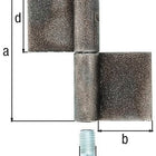 GAH Bande de construction type K04 en 2 parties à souder ( 3000200622 )