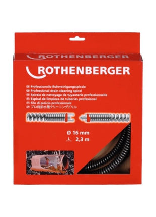 ROTHENBERGER Spirale de nettoyage de tubes SMK long. 2,3 m D.spirale 16 mm ( 4000781214 )