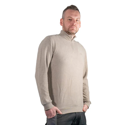 Toolbrothers Quart de pull-over zippé Casual Fit - AUTUMN COLLECTION Farbe Concrete Grey Gre L