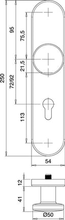 Kit de protection EDI logo 8753/0792 aluminium F1 (3000261256)