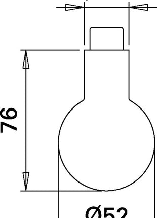 EDI Bouton de porte K5 acier inoxydable F00 ( 3000261379 )