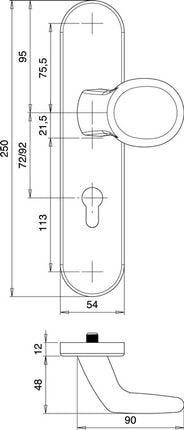 Kit de protection EDI logo 8743/0292 acier inoxydable EST (3000261277)