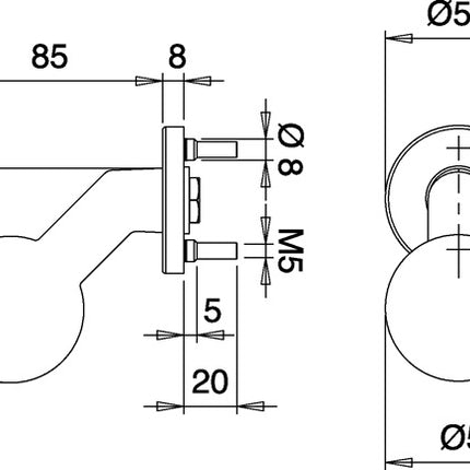 EDI Bouton de porte K4/052/01 acier inoxydable F00 ( 3000261378 )