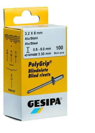 GESIPA Blindniet PolyGrip® Nietschaft d x l 3,2 x 8 mm ( 4000813765 )