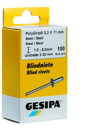 GESIPA Blindniet PolyGrip® Nietschaft d x l 4 x 10 mm ( 4000813787 )