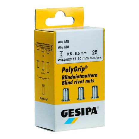 GESIPA Blindnietmutter PolyGrip® Nietschaft d x l 7 x 13,5 mm M5 ( 4000813828 )