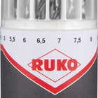 Jeu de forets hélicoïdaux RUKO DIN 338 Ø nominal 1-10x0,5 mm (8000421256)