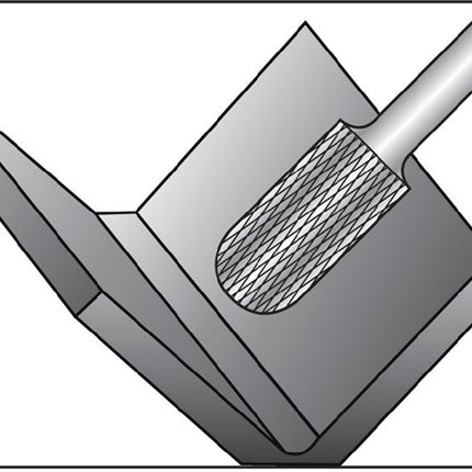 RUKO Fraise sur tige WRC D. 12 mm long. tête 25 mm D. tige 6 mm ( 4000602819 )