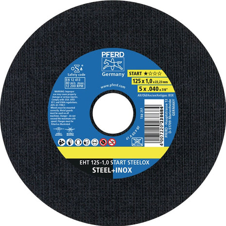 PFERD Disque à tronçonner START STEELOX D125x1mm droit ( 8001720460 )